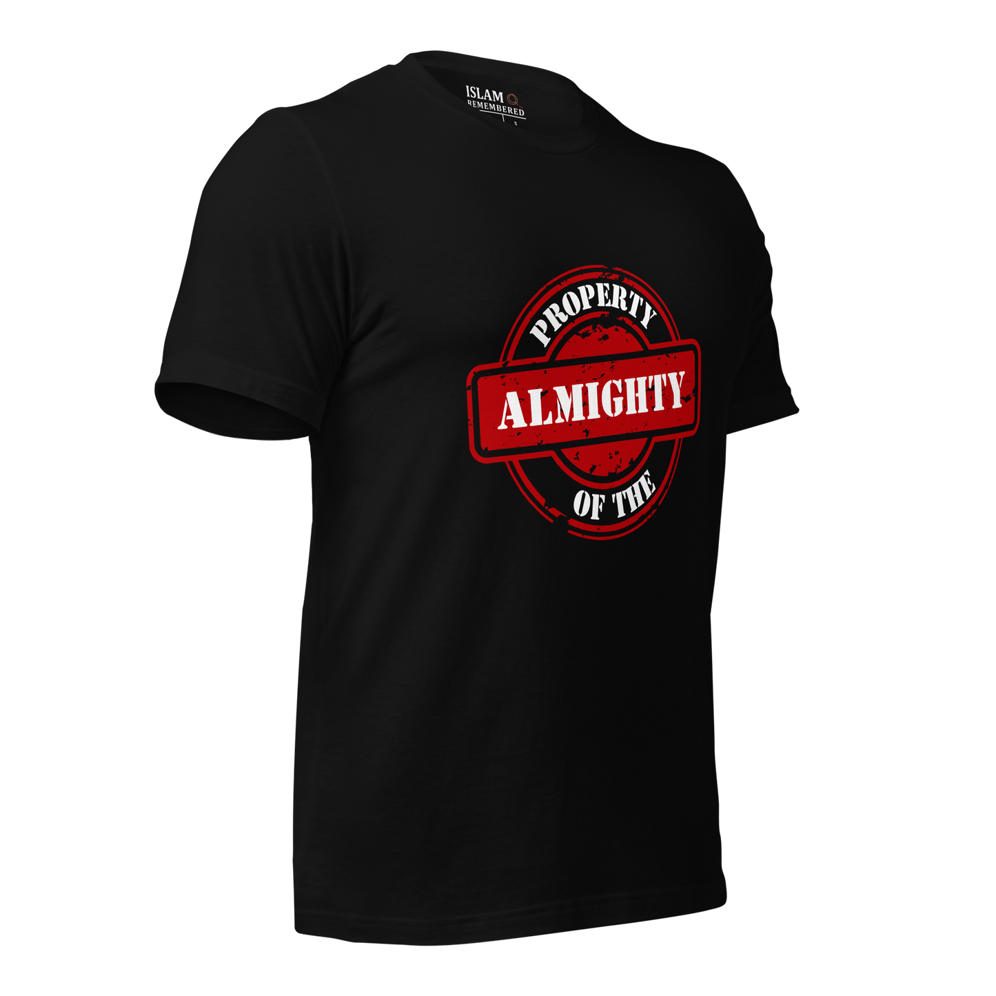 ADULT T-Shirt - PROPERTY OF THE ALMIGHTY - White/White/Red