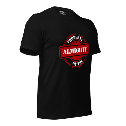 ADULT T-Shirt - PROPERTY OF THE ALMIGHTY - White/White/Red