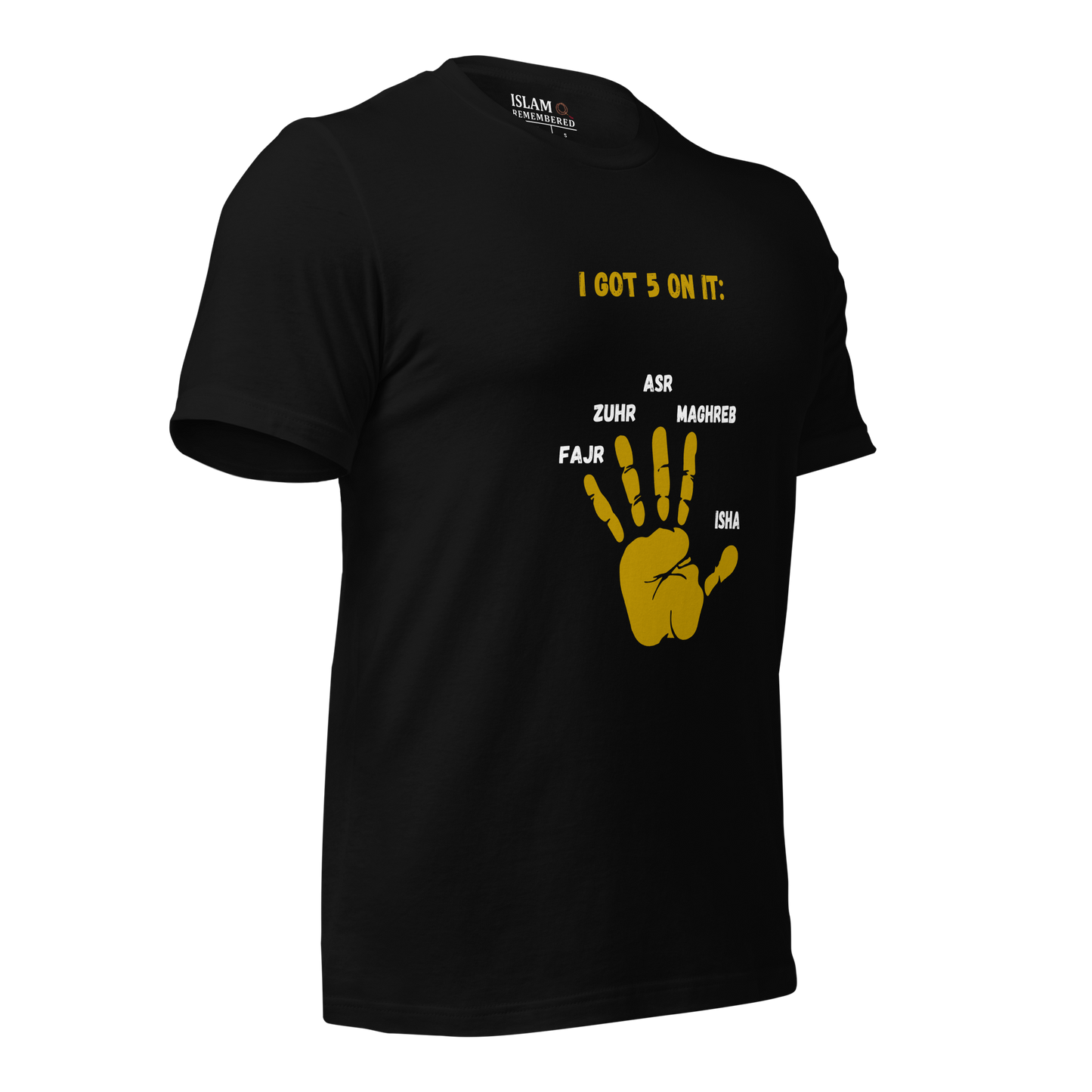 ADULT T-Shirt - I GOT 5 ON IT - Gold/Black