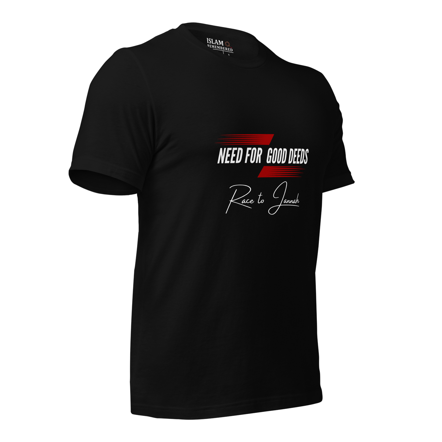 ADULT T-Shirt - NEED FOR GOOD DEEDS - White/Red