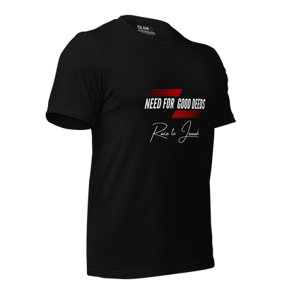 ADULT T-Shirt - NEED FOR GOOD DEEDS - White/Red