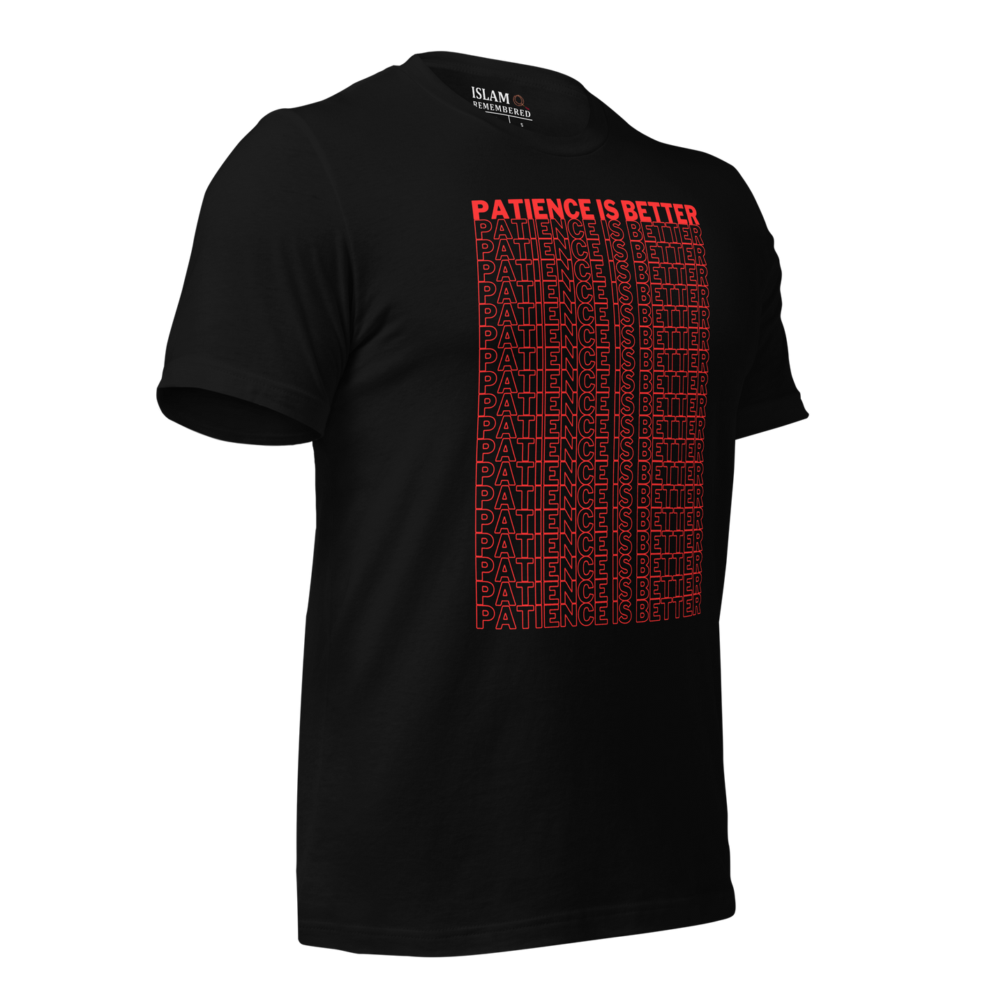 ADULT T-Shirt - PATIENCE IS BETTER - Red