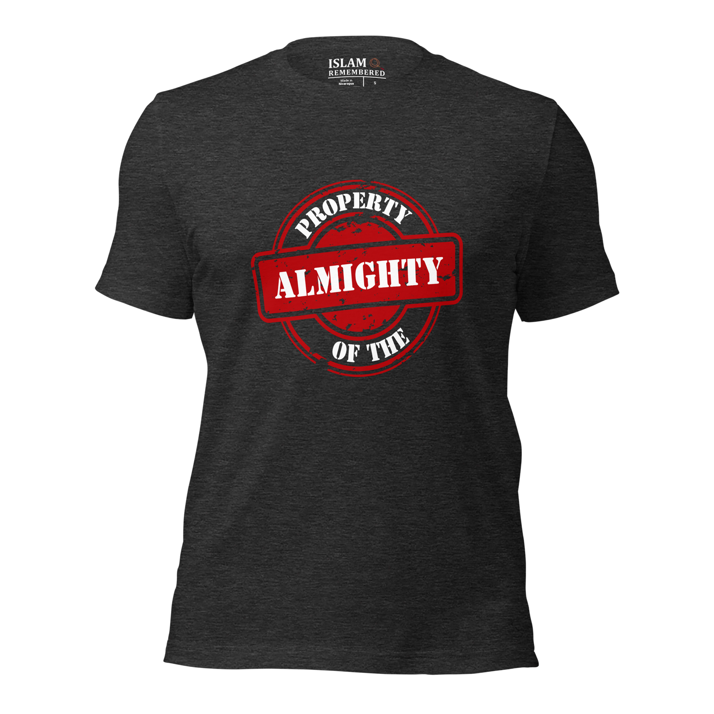 ADULT T-Shirt - PROPERTY OF THE ALMIGHTY - White/White/Red