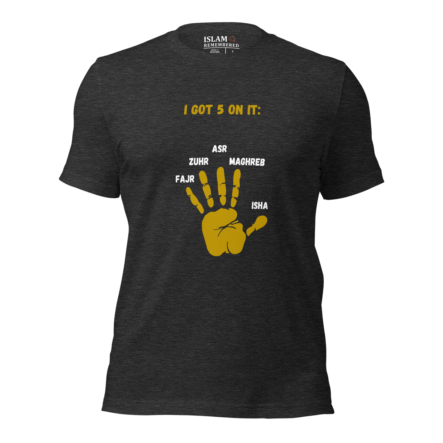 ADULT T-Shirt - I GOT 5 ON IT - Gold/Black