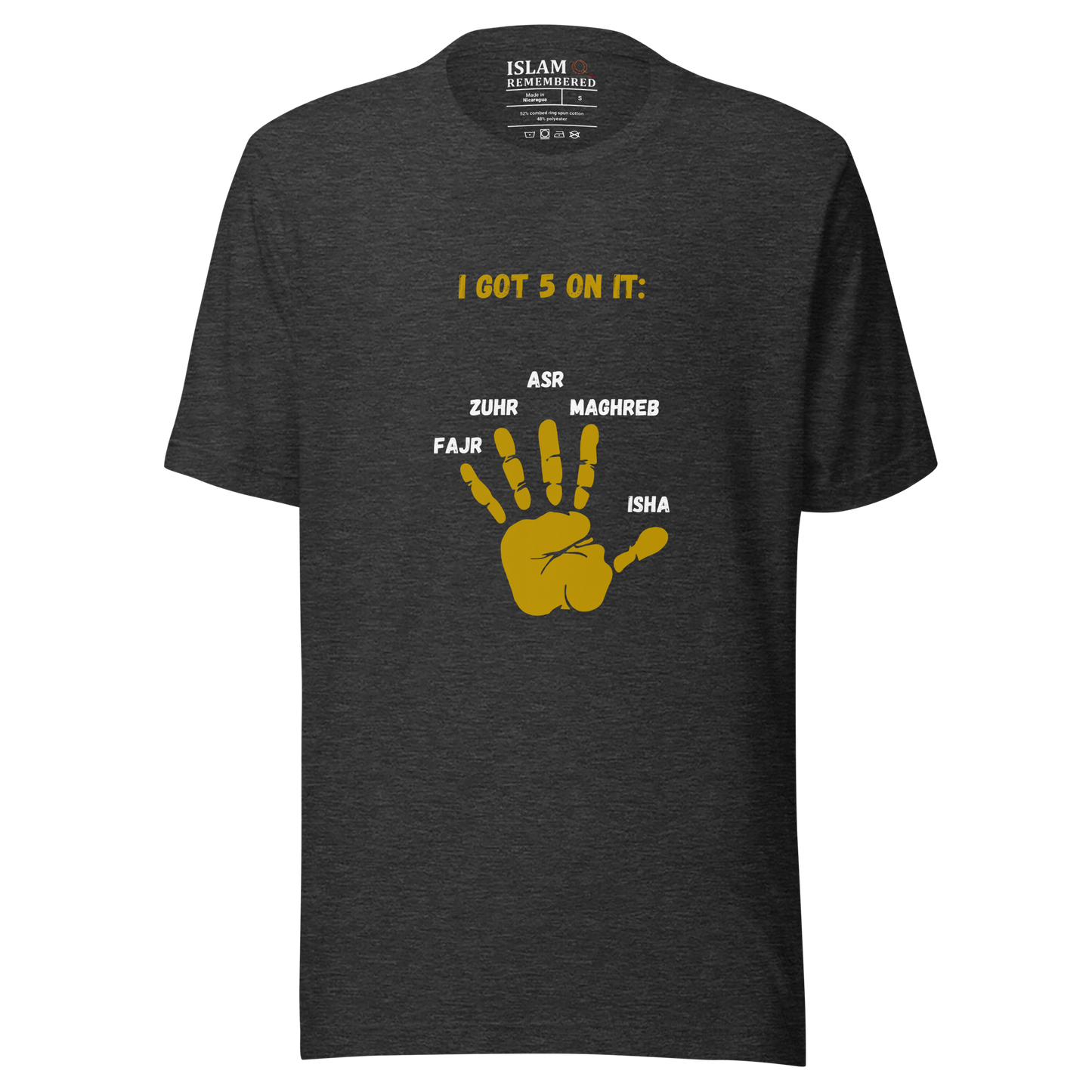 WOMEN's T-Shirt - I GOT 5 ON IT - Gold/Black