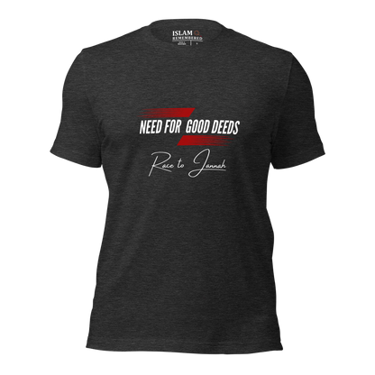 ADULT T-Shirt - NEED FOR GOOD DEEDS - White/Red