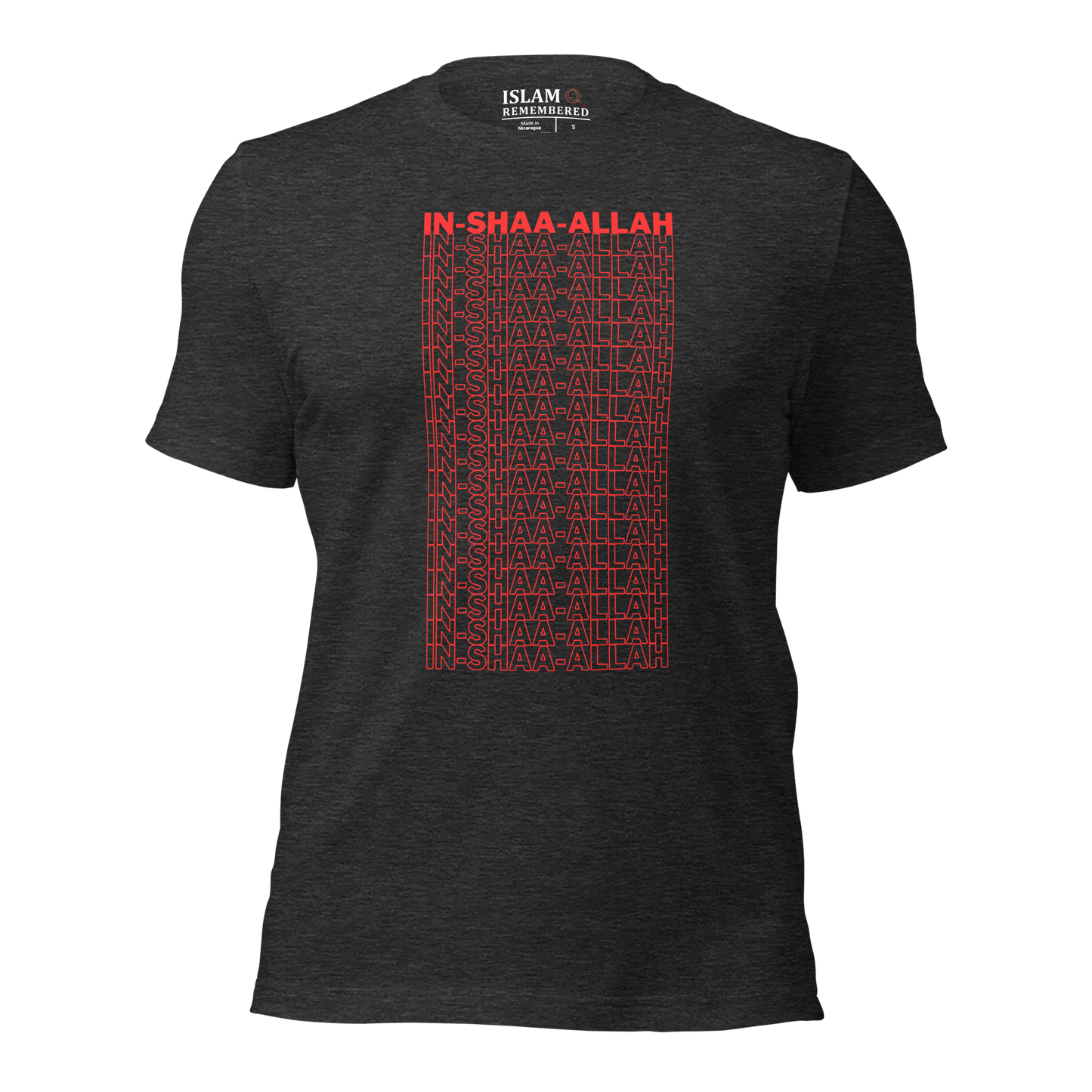 ADULT T-Shirt - INSHAA-ALLAH - Red