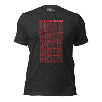 ADULT T-Shirt - INSHAA-ALLAH - Red