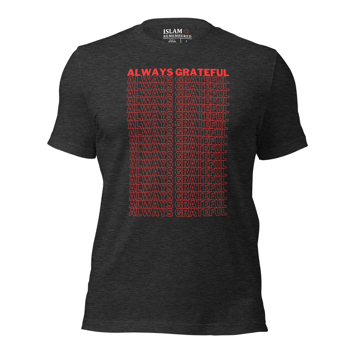 ADULT T-Shirt - ALWAYS GRATEFUL - Red