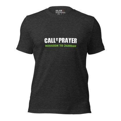 ADULT T-Shirt - CALL OF PRAYER - White/Green