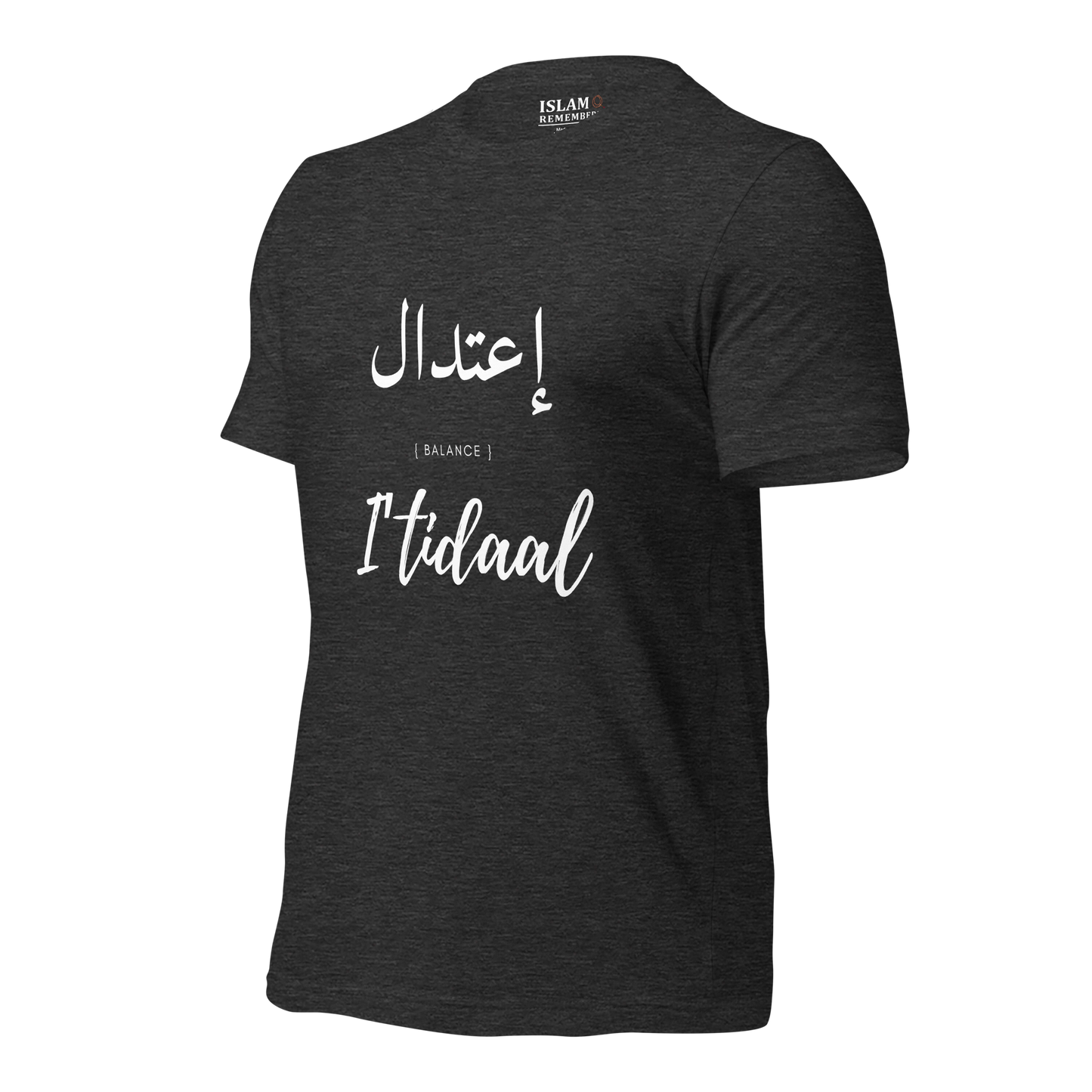 ADULT T-Shirt - I'TIDAAL (BALANCE) Arabic/English - White