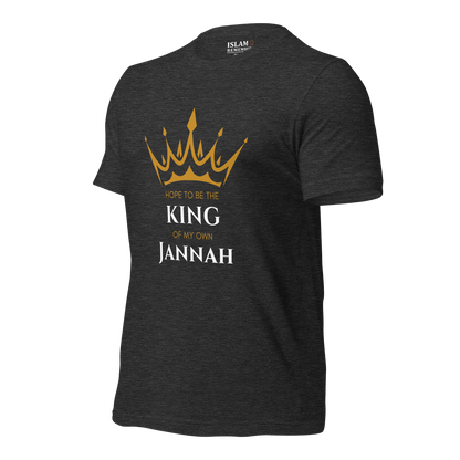 MEN's T-Shirt - KING OF MY OWN JANNAH - White