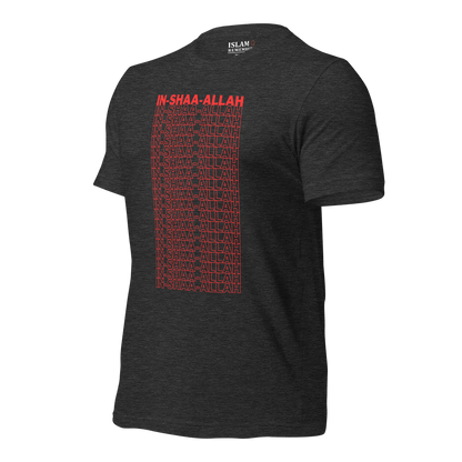 ADULT T-Shirt - INSHAA-ALLAH - Red