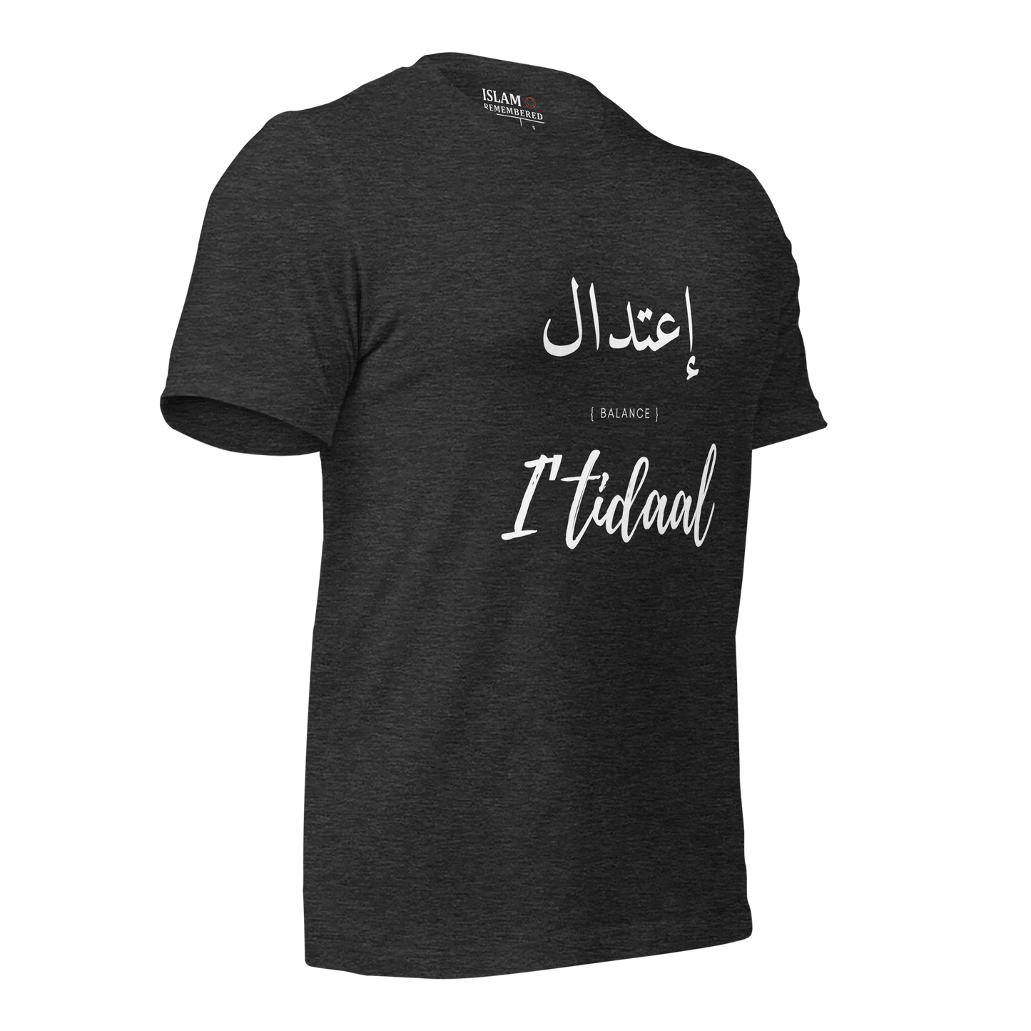 ADULT T-Shirt - I'TIDAAL (BALANCE) Arabic/English - White