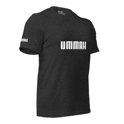 ADULT T-Shirt - UMMAH (w/ Arm Logo) - White