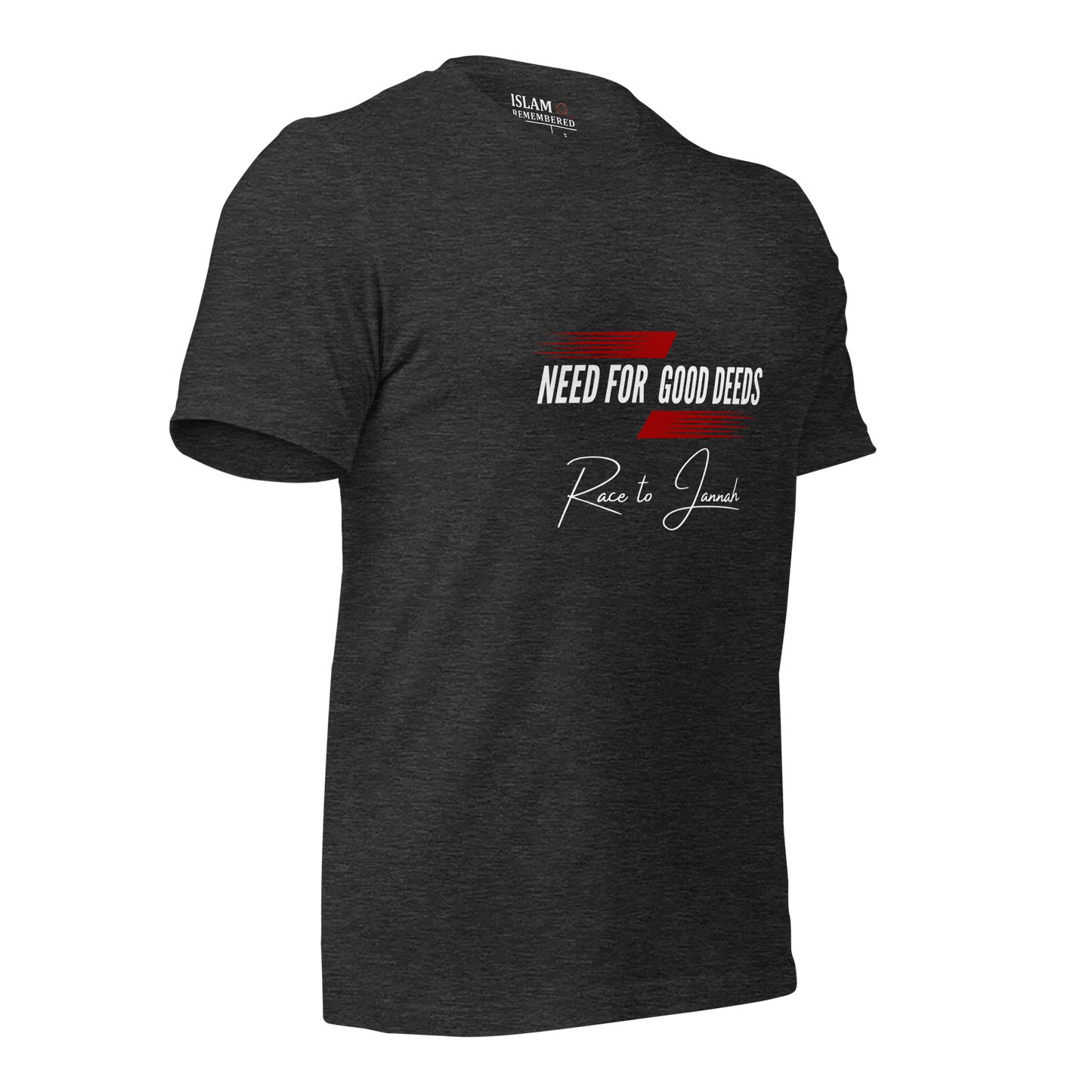 ADULT T-Shirt - NEED FOR GOOD DEEDS - White/Red