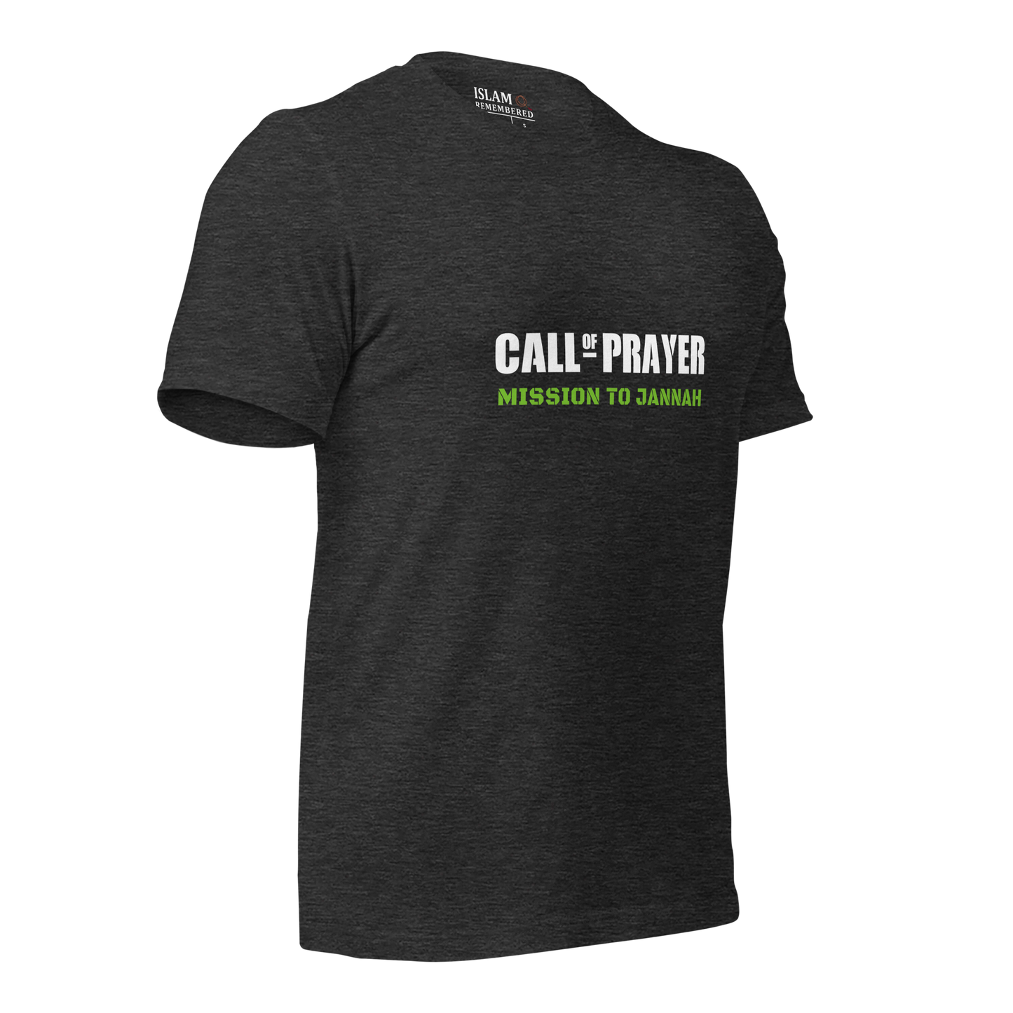 ADULT T-Shirt - CALL OF PRAYER - White/Green