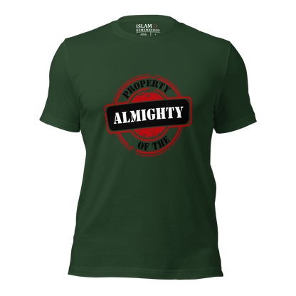 ADULT T-Shirt - PROPERTY OF THE ALMIGHTY - Black/White/Black