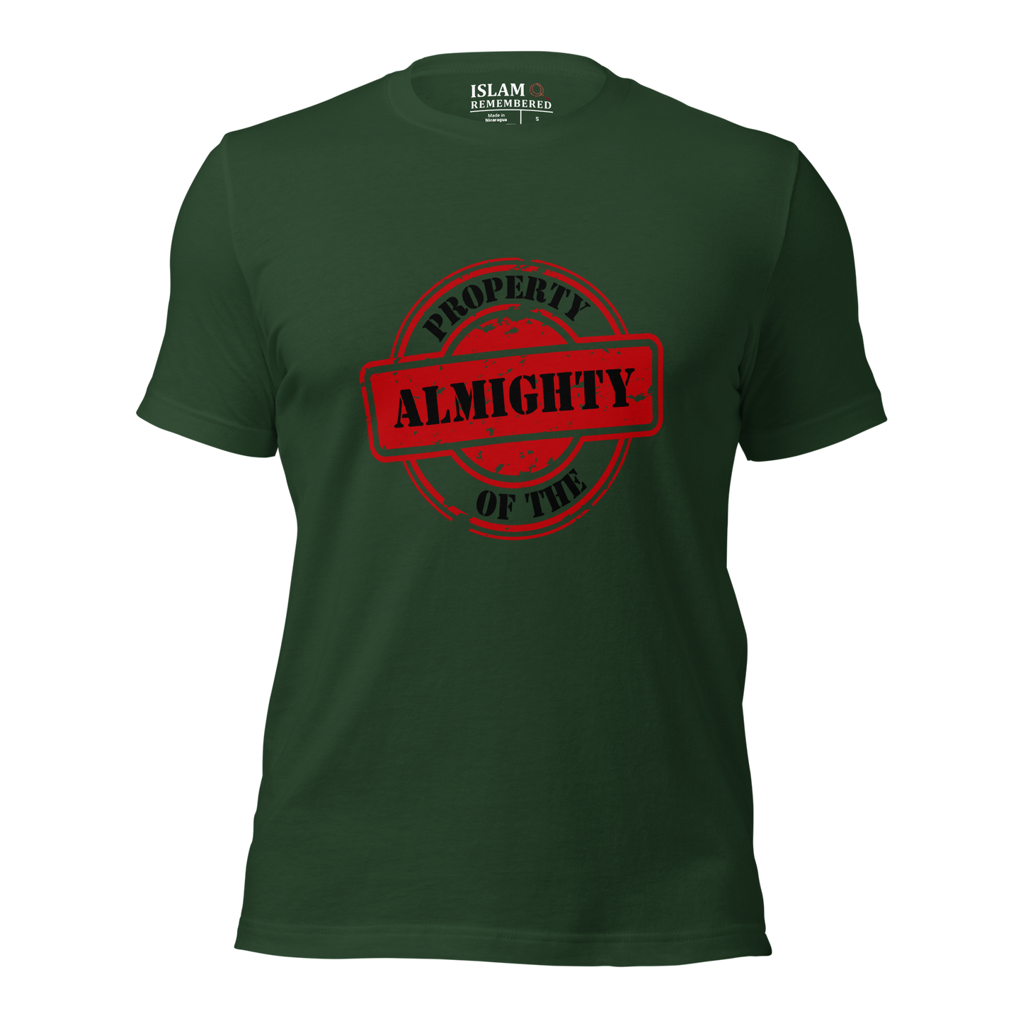 ADULT T-Shirt - PROPERTY OF THE ALMIGHTY - Black/Black/Red