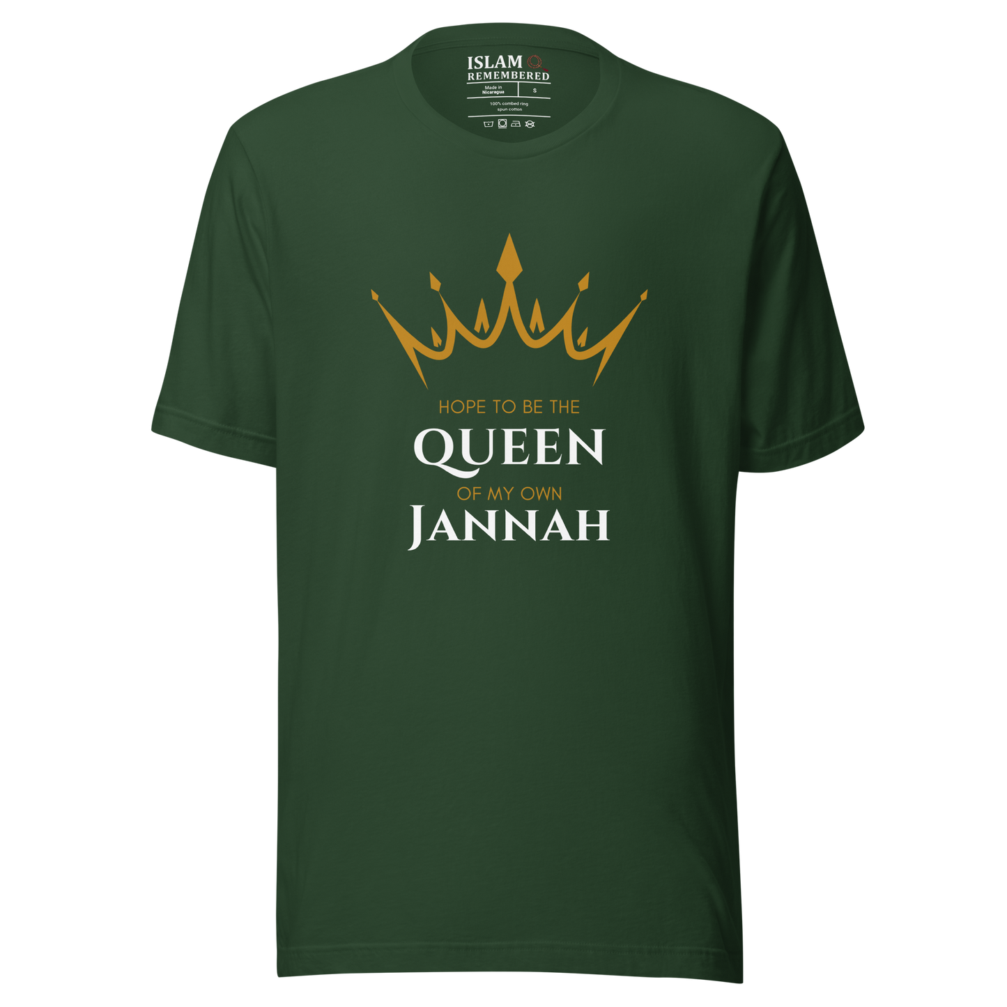 WOMEN's T-Shirt - QUEEN OF MY OWN JANNAH (Crown) - White