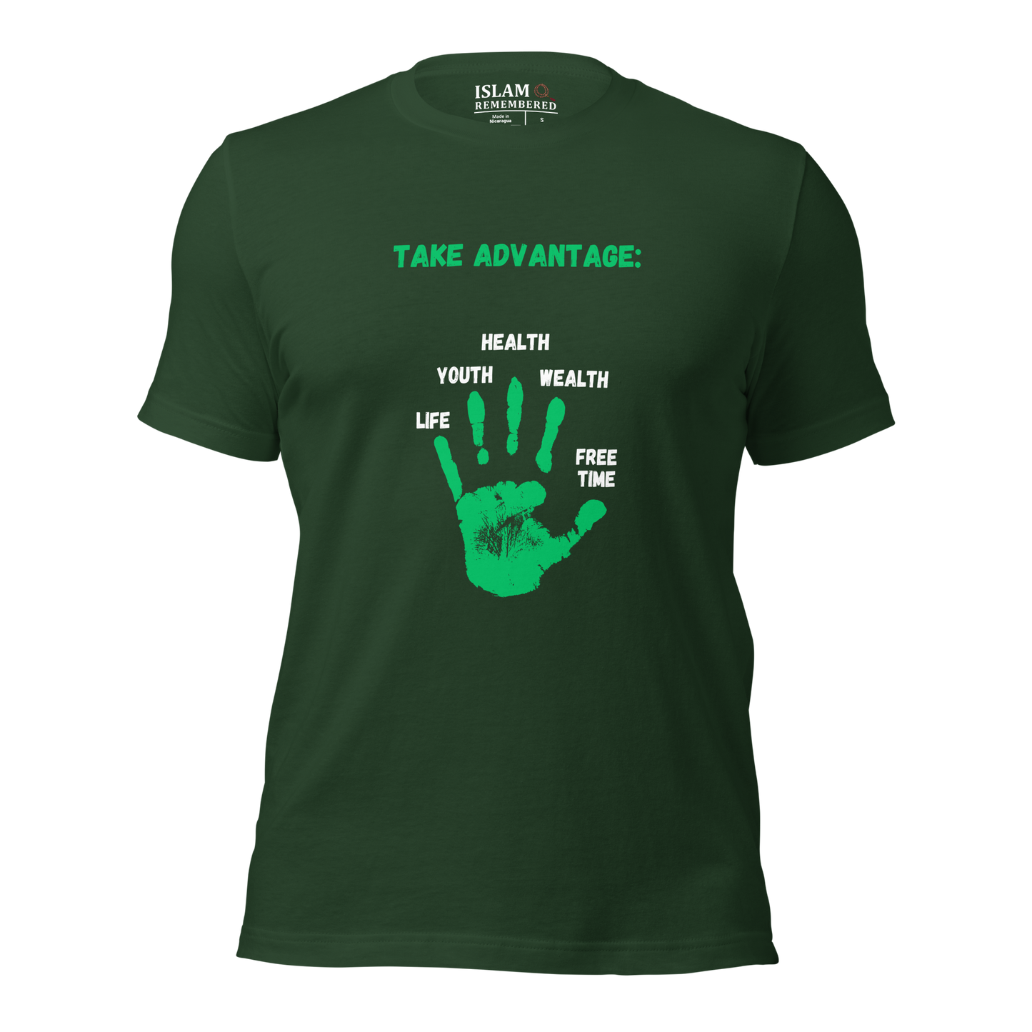 ADULT T-Shirt - ADVANTAGE - Green/White