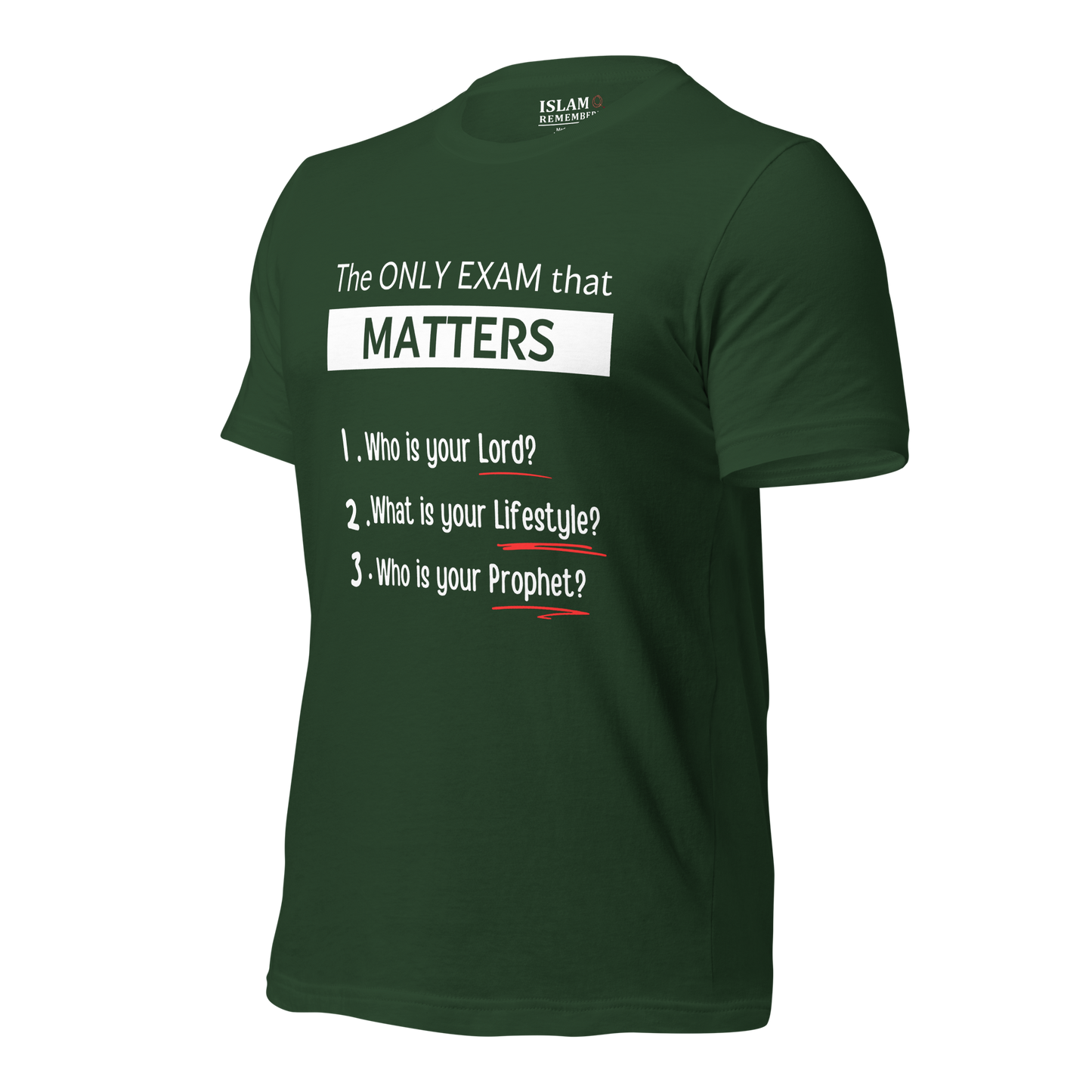 ADULT T-Shirt - ONLY EXAM MATTERS - White