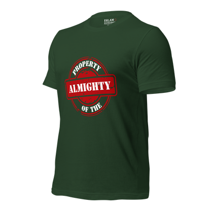 ADULT T-Shirt - PROPERTY OF THE ALMIGHTY - White/White/Red