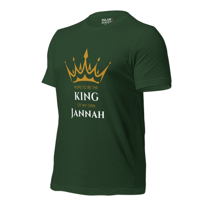 MEN's T-Shirt - KING OF MY OWN JANNAH - White