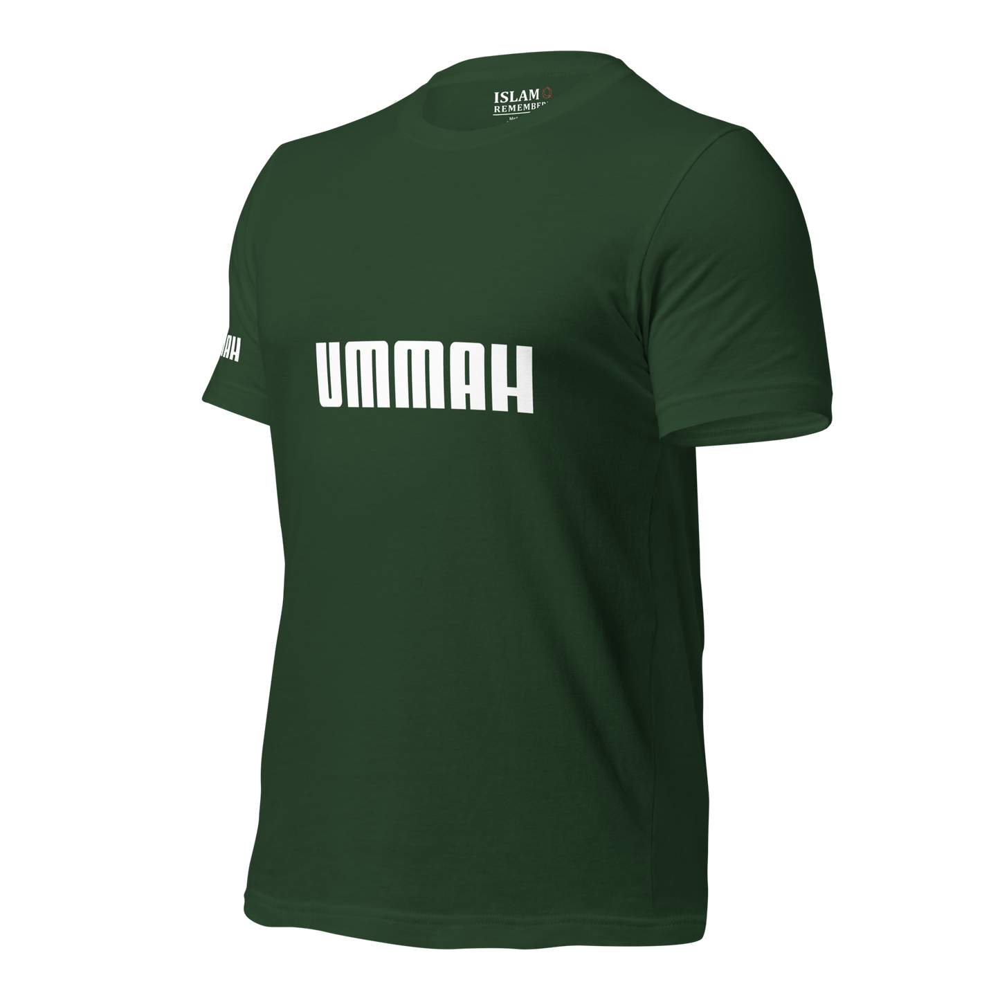 ADULT T-Shirt - UMMAH (w/ Arm Logo) - White