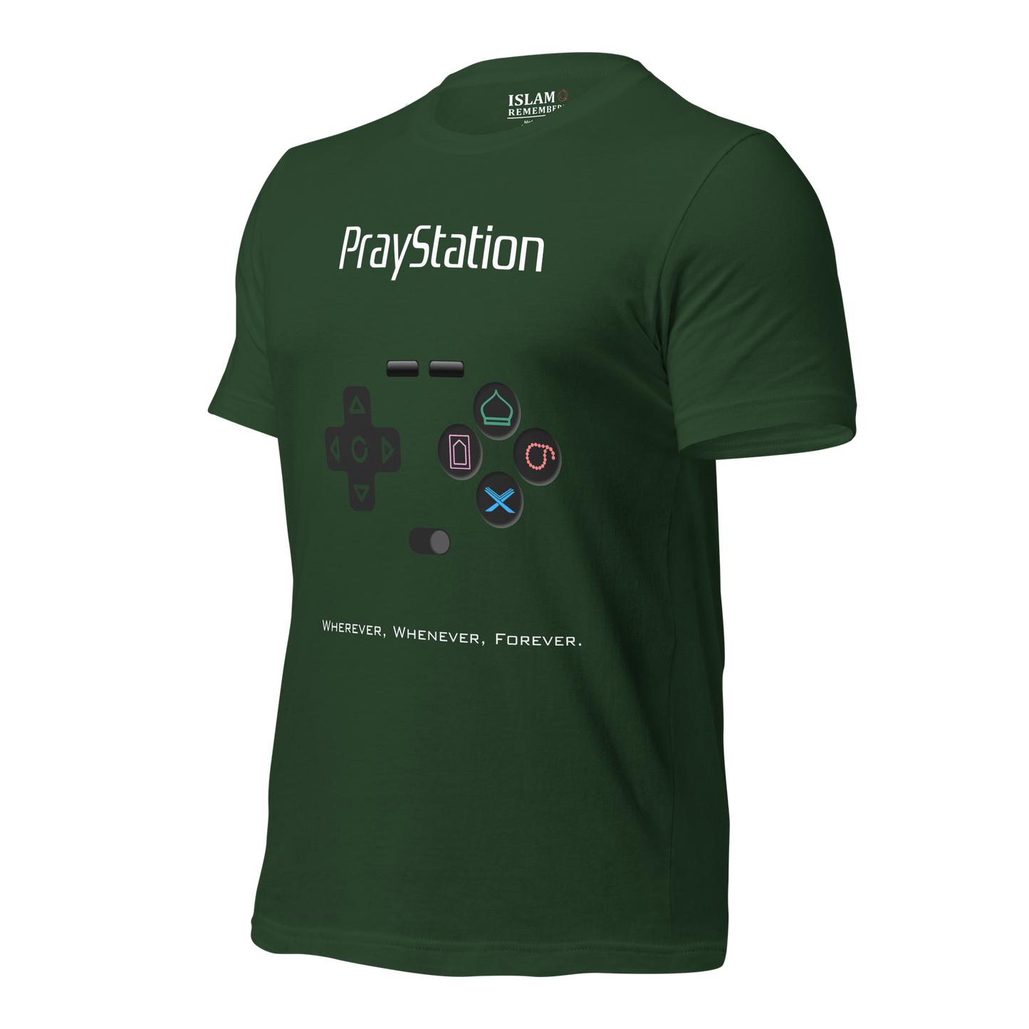 ADULT T-Shirt - PRAYSTATION (All Buttons) - White