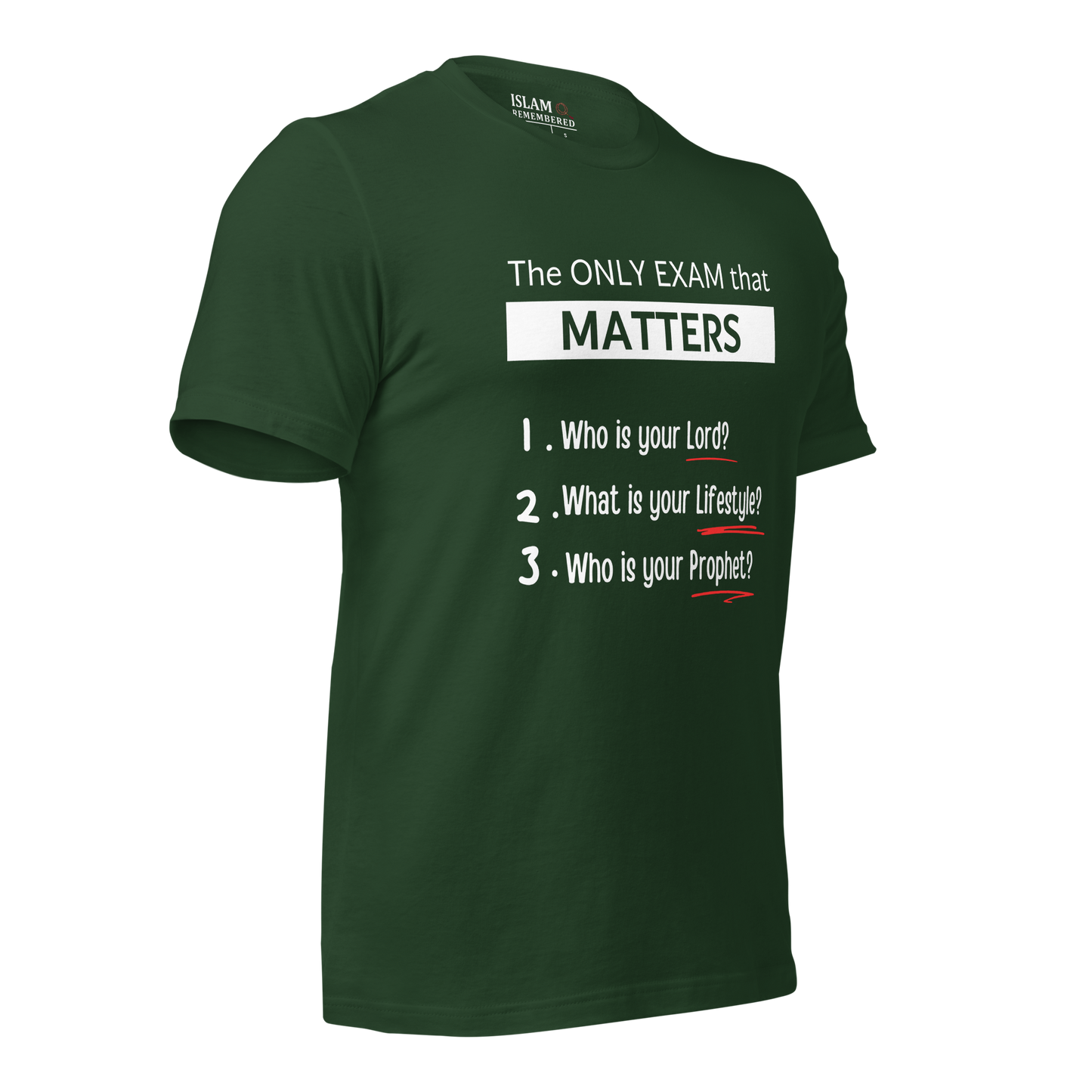 ADULT T-Shirt - ONLY EXAM MATTERS - White