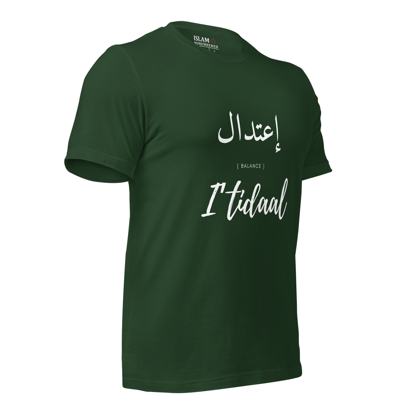 ADULT T-Shirt - I'TIDAAL (BALANCE) Arabic/English - White