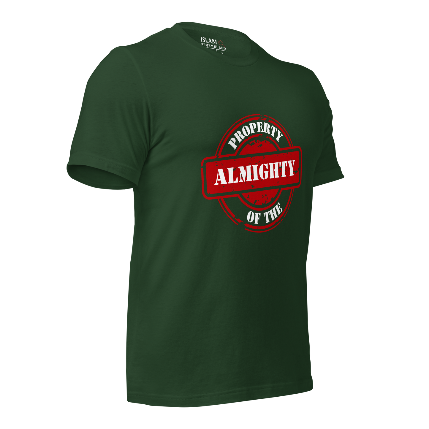 ADULT T-Shirt - PROPERTY OF THE ALMIGHTY - White/White/Red