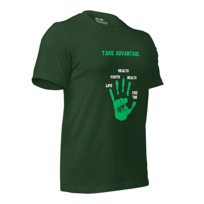 ADULT T-Shirt - ADVANTAGE - Green/White