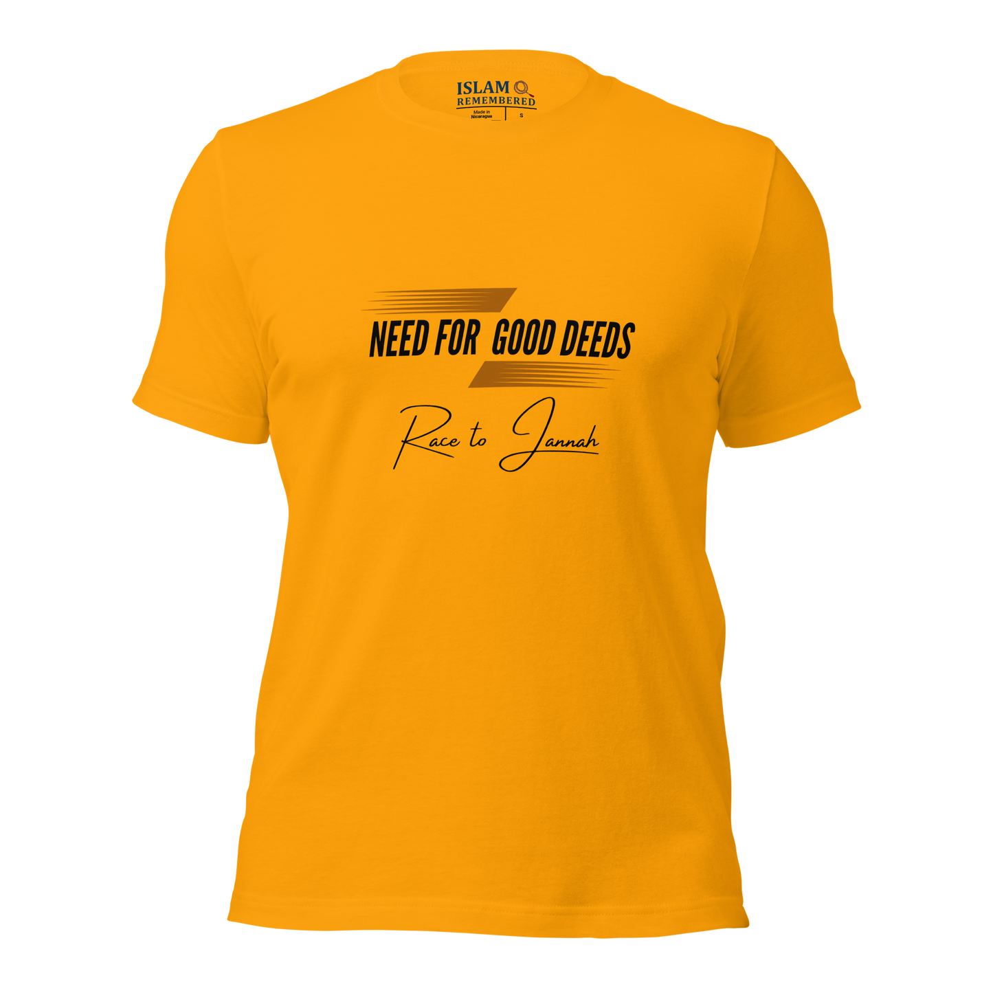 ADULT T-Shirt - NEED FOR GOOD DEEDS - Black/Orange