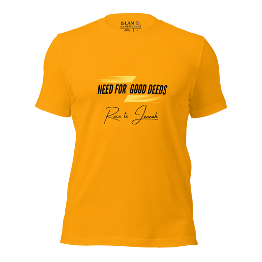 ADULT T-Shirt - NEED FOR GOOD DEEDS - Black/Yellow