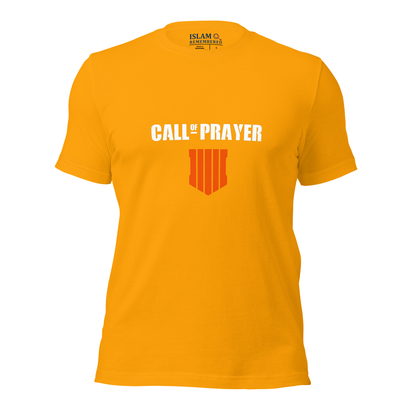 ADULT T-Shirt - CALL OF PRAYER - White/Orange