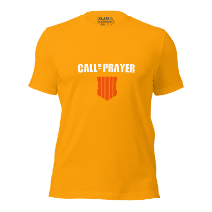 ADULT T-Shirt - CALL OF PRAYER - White/Orange