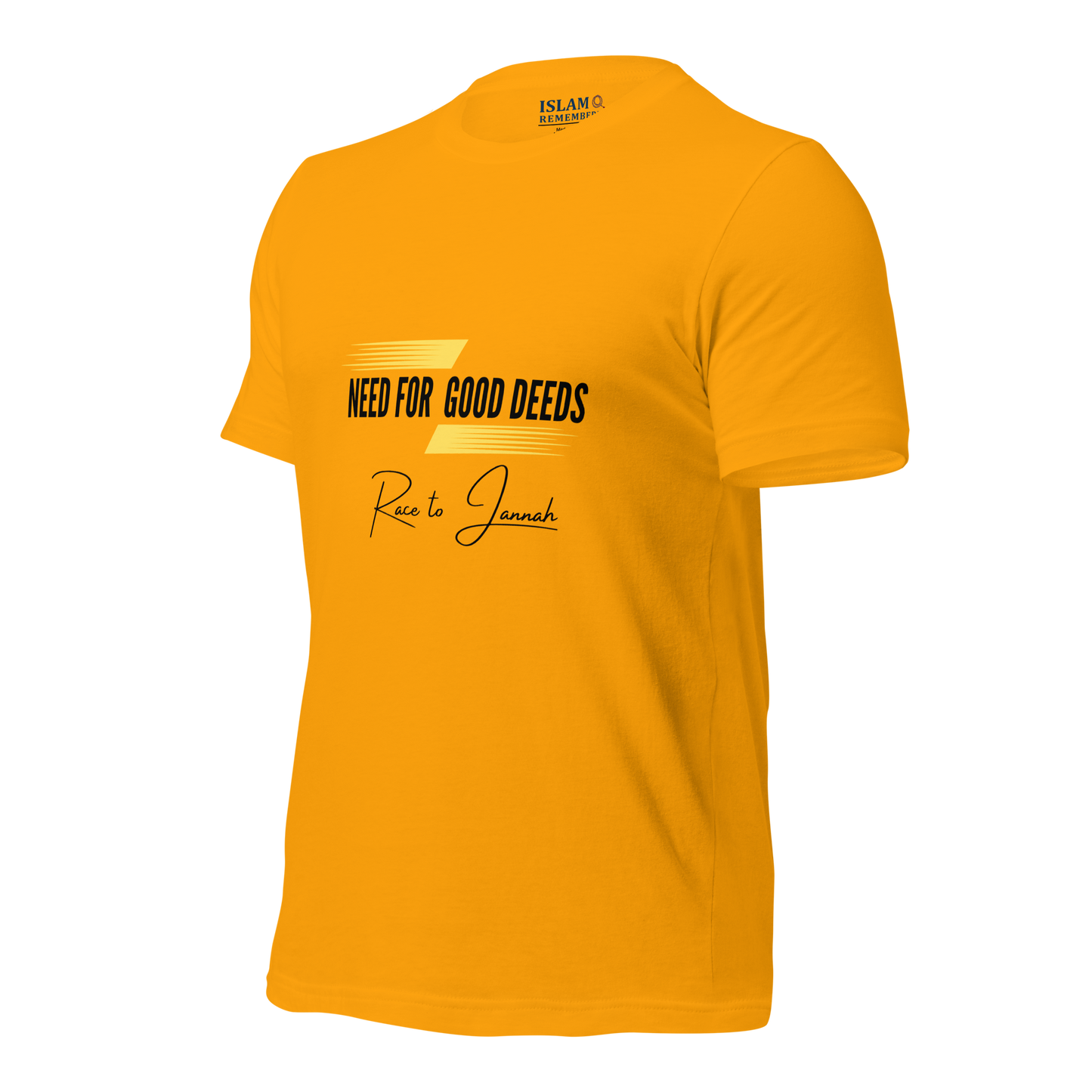 ADULT T-Shirt - NEED FOR GOOD DEEDS - Black/Yellow