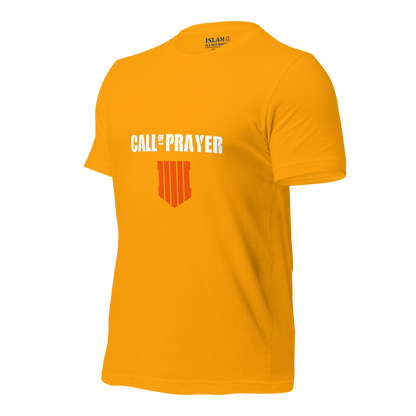 ADULT T-Shirt - CALL OF PRAYER - White/Orange