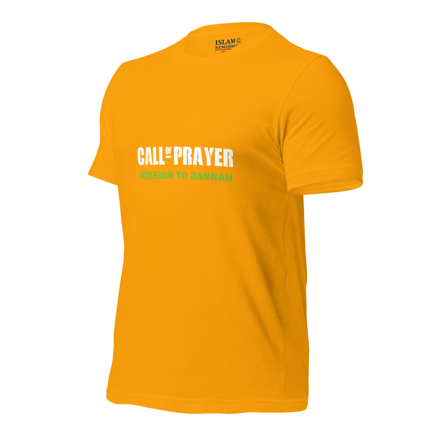 ADULT T-Shirt - CALL OF PRAYER - White/Green