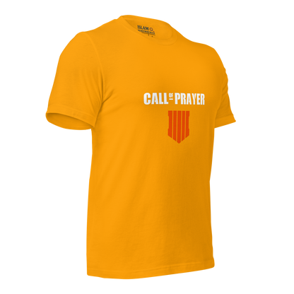 ADULT T-Shirt - CALL OF PRAYER - White/Orange