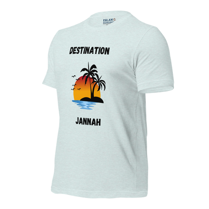 ADULT T-Shirt - DESTINATION JANNAH (Island Collection) - Black