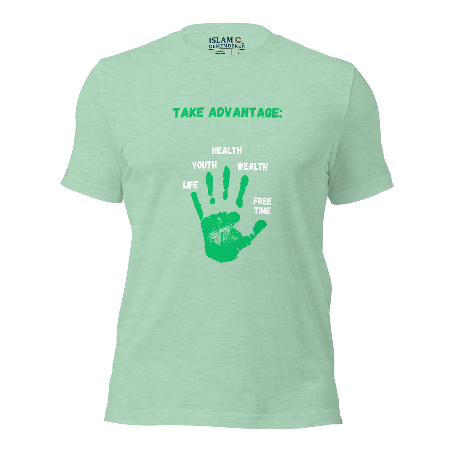 ADULT T-Shirt - ADVANTAGE - Green/White