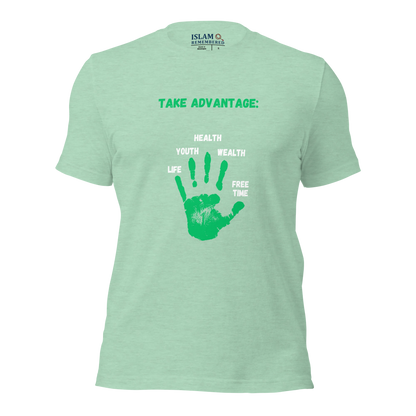 ADULT T-Shirt - ADVANTAGE - Green/White