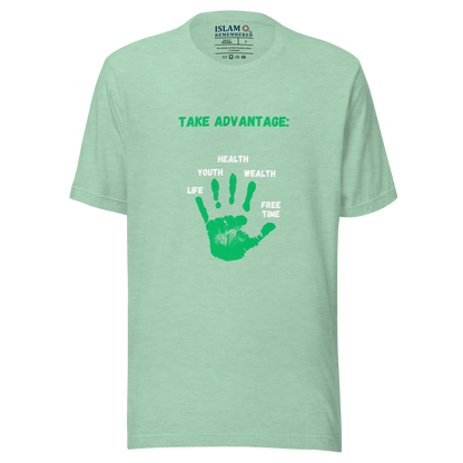 WOMEN's T-Shirt - ADVANTAGE BEFORE (Front/Back) - Green/White