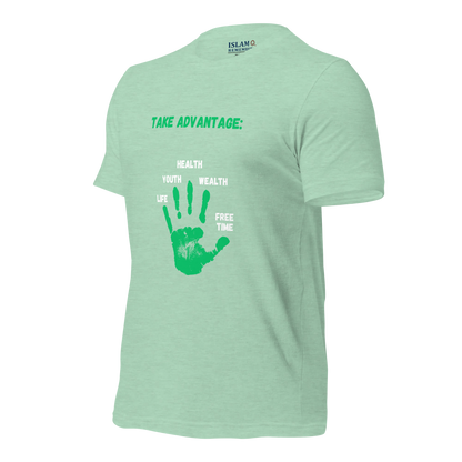 ADULT T-Shirt - ADVANTAGE - Green/White