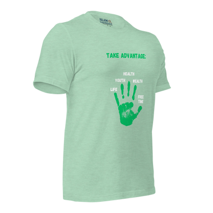 ADULT T-Shirt - ADVANTAGE - Green/White