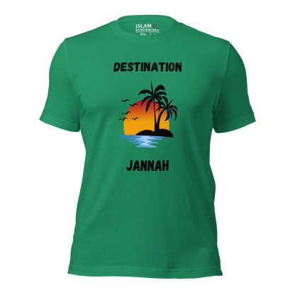 ADULT T-Shirt - DESTINATION JANNAH (Island Collection) - Black