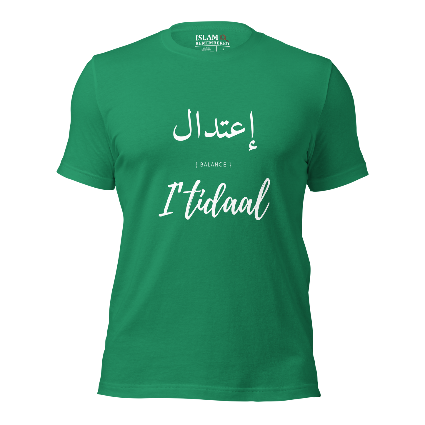 ADULT T-Shirt - I'TIDAAL (BALANCE) Arabic/English - White